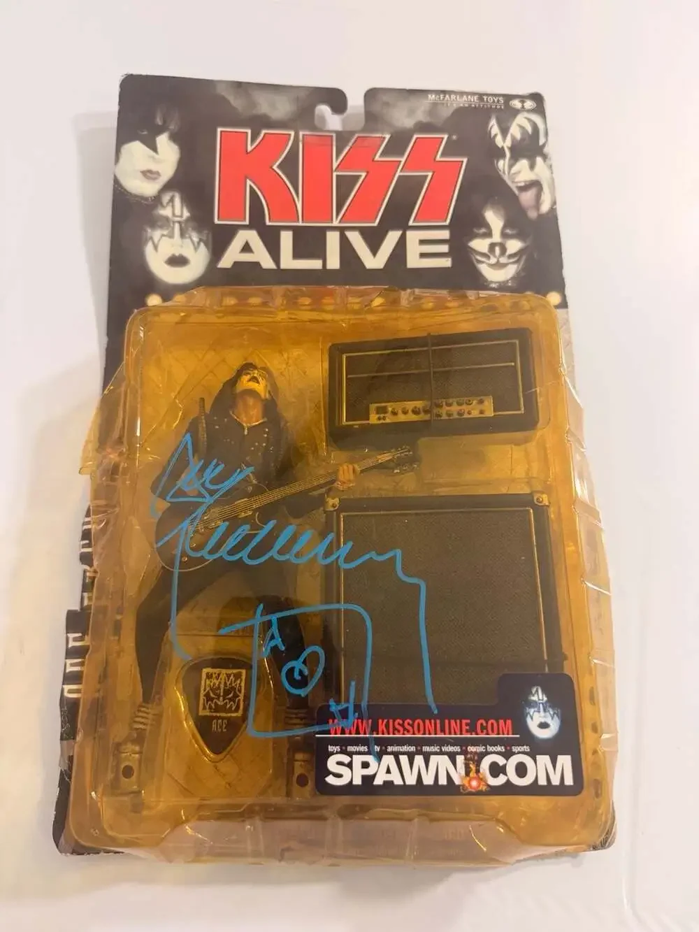 McFarlane Toys KISS Alive Ace Frehley Action Figure Autographed